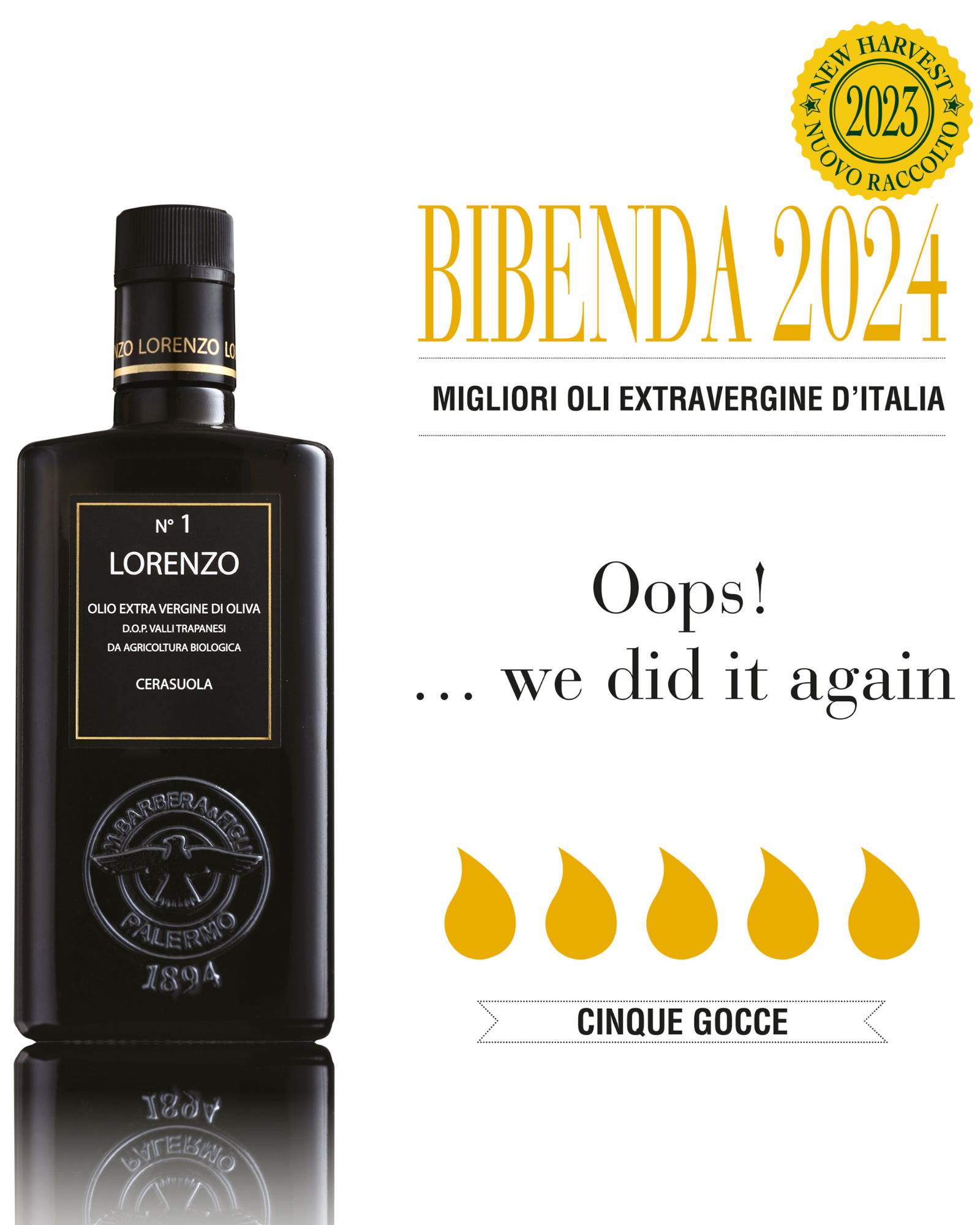 Lorenzo N Ml Olio Extra Vergine Di Oliva Biologico Monocultivar