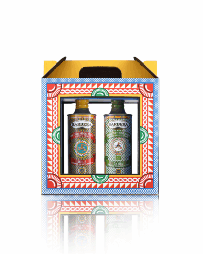 IGP SICILIA 500 ml e IGP SICILIA BIO 500 ml  - Olio Extra Vergine di Oliva - Indicazione Geografica Protetta GIFT BOX