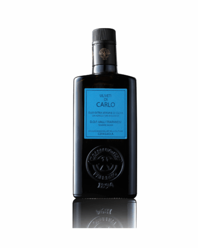 ULIVETI DI CARLO - 500 ML Olio Extra Vergine di oliva Biologico Monocultivar Cerasuola - D.O.P. “Valli Trapanesi” - da olive denocciolate