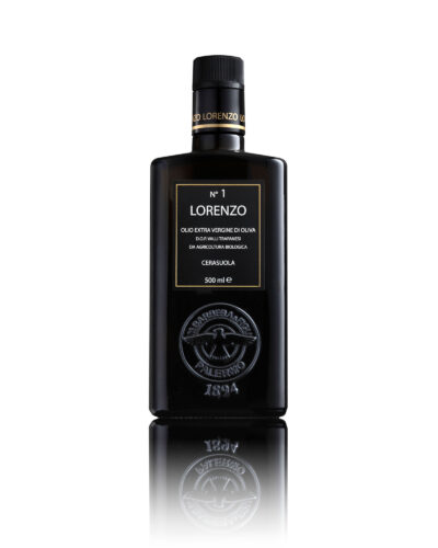 LORENZO N°1 - 500 ML Olio Extra Vergine di oliva Biologico Monocultivar Cerasuola - D.O.P. “Valli Trapanesi”