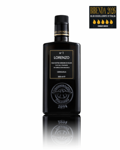 LORENZO N°1 - 500 ML Olio Extra Vergine di oliva Biologico Monocultivar Cerasuola - D.O.P. “Valli Trapanesi”