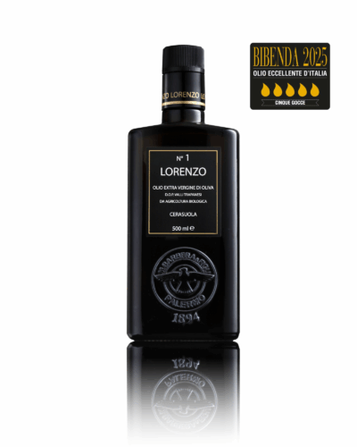 LORENZO N°1 - 500 ML Olio Extra Vergine di oliva Biologico Monocultivar Cerasuola - D.O.P. “Valli Trapanesi”