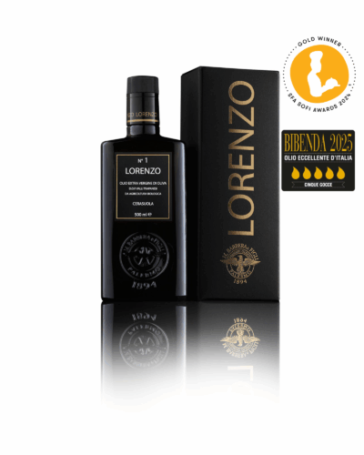 LORENZO N°1 - 500 ML Olio Extra Vergine di oliva Biologico Monocultivar Cerasuola - D.O.P. “Valli Trapanesi” GIFT BOX
