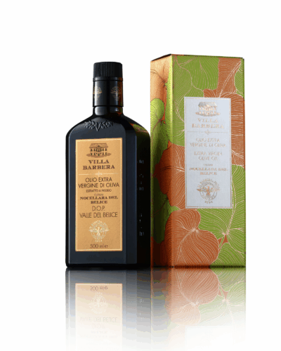 Villa Barbera 500 ML - Olio Extravergine Di Oliva Nocellara Del Belice D.O.P. Valle Del Belice GIFT BOX